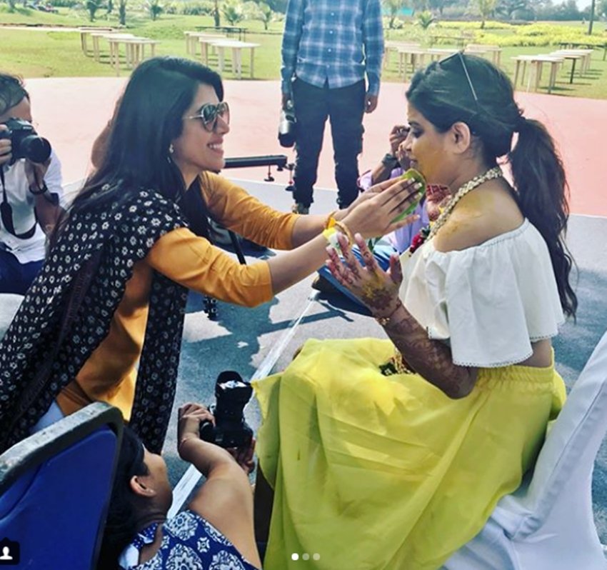 ye hai mohabbatein, TV star Karan Patel, Tv star Ankita Bhargava, ye hai mohabbatein star karan patel, karan patel at sister wedding, HD pictures of karan patel and wife ankita, entertainment news, bollywood news, television news, bollywood news