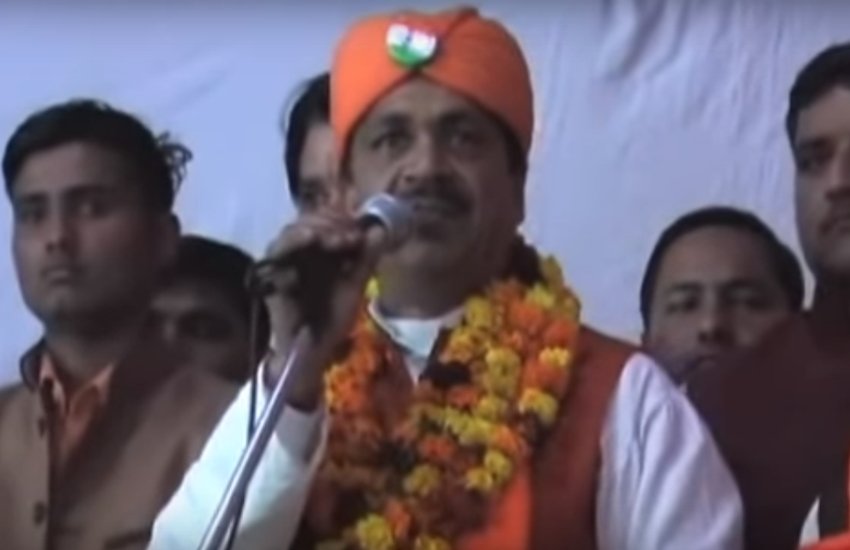 हिंदू युवा वाहिनी के प्रदेश मंत्री नागेंद्र प्रताप तोमर (यूट्यूब स्क्रीनशॉट)