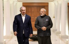 Benjamin Netanyahu, Benjamin Netanyahu In india, Benjamin Netanyahu india tour