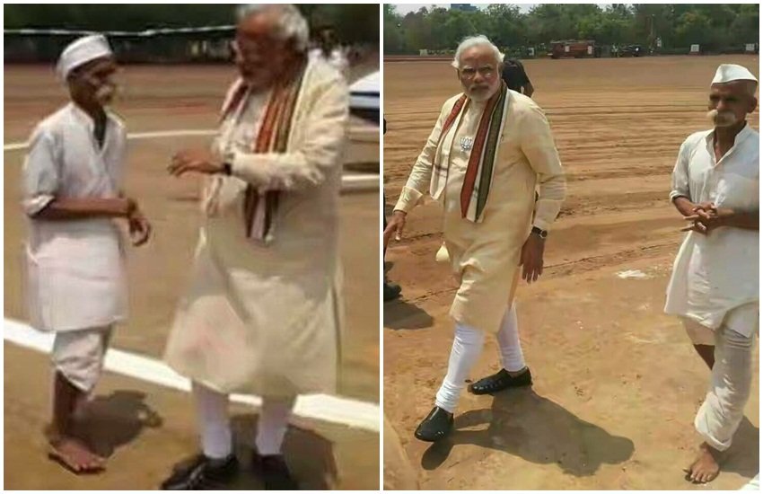 पीएम मोदी और संभाजी भिड़े (फोटो सोर्स- ट्विटर/@aaptimist_) पीएम मोदी और संभाजी भिड़े (फोटो सोर्स- ट्विटर/@aaptimist_)