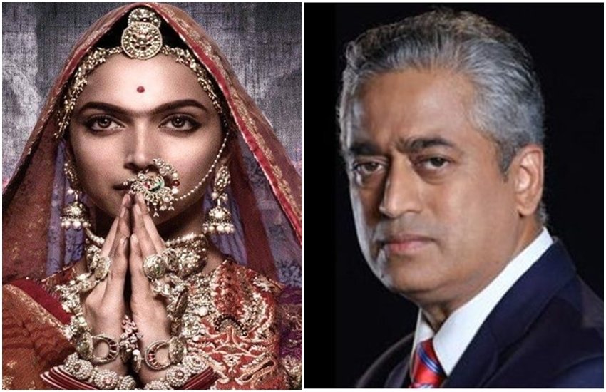 संजय लीला भंसाली की पद्मावत में रानी पद्मावती बनी दीपिका पादुकोण और वरिष्ठ पत्रकार राजदीप सरदेसाई संजय लीला भंसाली की पद्मावत में रानी पद्मावती बनी दीपिका पादुकोण और वरिष्ठ पत्रकार राजदीप सरदेसाई