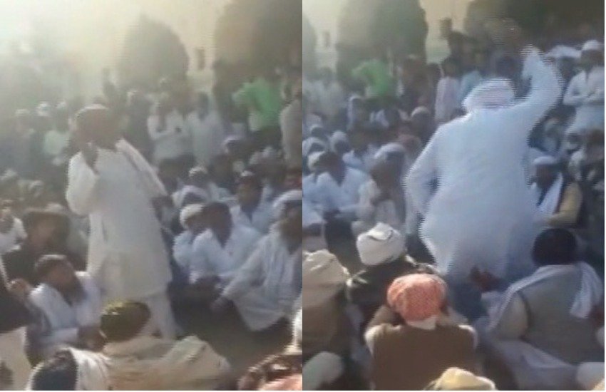 पुन्हाना में हुई पंचायत के फैसले के बाद युवक को पांच जूते मारे गए थे। 