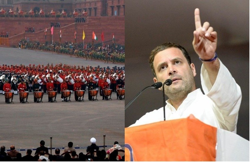 कांग्रेस अध्यक्ष राहुल गांधी के लिए गणतंत्र दिवस पर नई दिल्ली में आयोजित होने वाले परेड के कार्यक्रम में चौथी कतार में बैठने के लिए जगह निर्धारित की गई है। (फोटोः पीटीआई/फेसबुक)