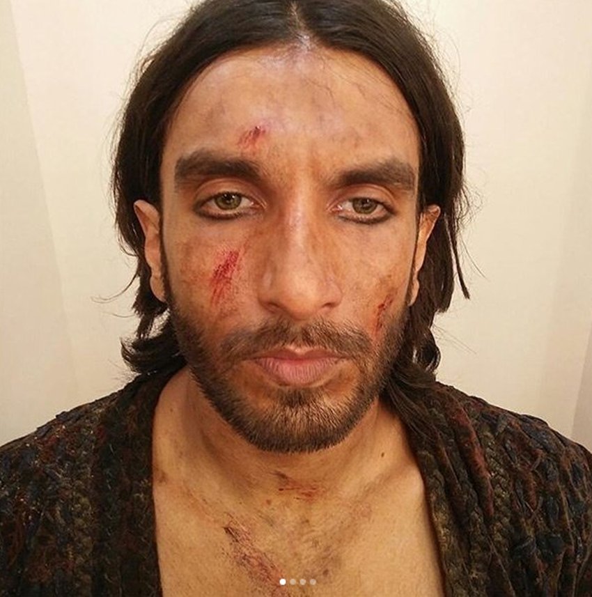 Padmavat, Padmavat Shooting, Padmavat MakeUp, Padmavat MakeUp Photos, Padmavat Behind the Scenes, Padmavat Ranveer Singh, Ranveer Singh Photos, Ranveer Singh Images, Ranveer Singh Pictures, Shahid Kapoor, Shahid Kapoor Padmavat, Shahid Kapoor Padmavat MakeUp