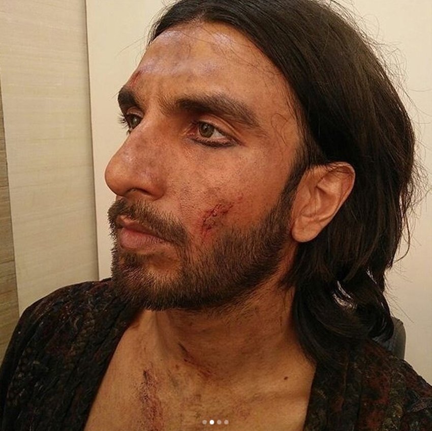 Padmavat, Padmavat Shooting, Padmavat MakeUp, Padmavat MakeUp Photos, Padmavat Behind the Scenes, Padmavat Ranveer Singh, Ranveer Singh Photos, Ranveer Singh Images, Ranveer Singh Pictures, Shahid Kapoor, Shahid Kapoor Padmavat, Shahid Kapoor Padmavat MakeUp