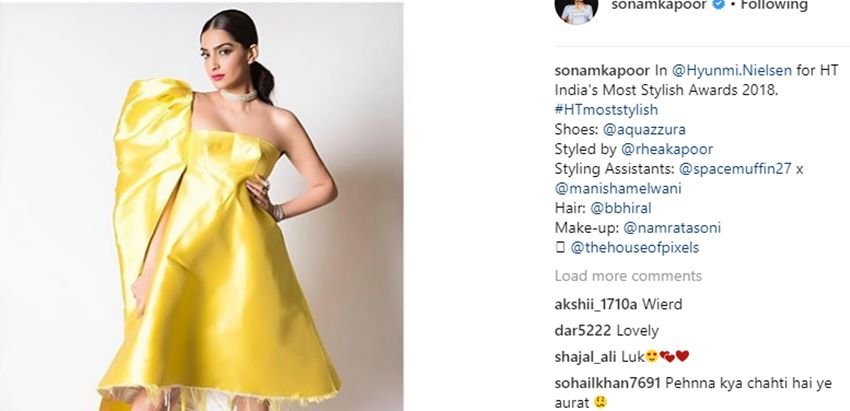 Bollywood actoress, sonam kapoor, anil kapoor, Film padman, akshay kumar, HT most stylist award, dress sonam kapoor, troll, instagram, anil kapoor