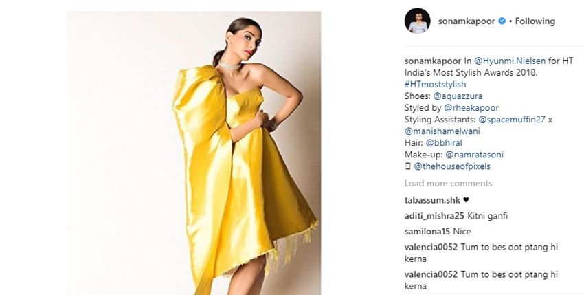 Bollywood actoress, sonam kapoor, anil kapoor, Film padman, akshay kumar, HT most stylist award, dress sonam kapoor, troll, instagram, anil kapoor