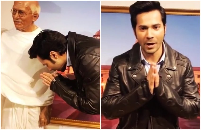Varun Dhawan,Varun Dhawan blessings from mahatma gandhi, Varun Dhawan take blessing fron PM Narendra Modi, Varun Dhawan upcoming film, Varun Dhawan in sui dhaga,Varun Dhawan with anushka sharma, entertainment news, bollywood news, televison news