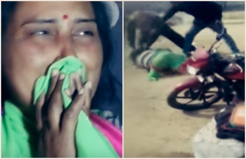 आजमगढ़ में एक महिला टीचर को स्कूल के ही प्रिसिंपल और उसके बेटे ने बेरहमी से पीटा। (फोटो सोर्स - यूट्यूब)