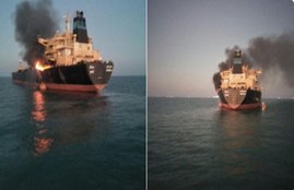 Gujarat oil tanker fire, merchant navy oil tanker, diesel tanker, MT Genessa