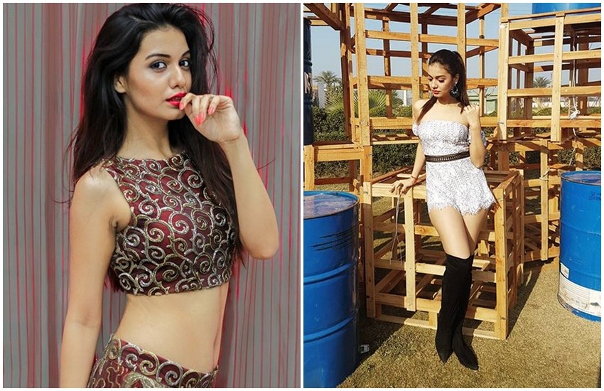 Divya Agarwal, model Divya Agarwal, actress Divya Agarwal, Bigg Boss 11 contestant Priyank Sharma ex girlfriend Divya Agarwal, Divya Agarwal photos, Divya Agarwal hot photos, Priyank Sharma ex girlfriend Divya Agarwal, nitibha kaul, nitibha kaul photos, MTV's Date To Remember, Date To Remember, ex-Bigg Boss contestant Nitibha Kaul, Manu Punjabi, Punjabi singer Indeep Bakshi, Splitsvilla 10, Splitsvilla fame, Splitsvilla fame Divya, Divya mentors on the show, television, entertainment, jansatta
