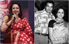 Hema Malini, actress Hema Malini, bollywood actress Hema Malini, Hema Malini life story, Hema Malini: Beyond The Dream Girl biography, Dharmendra, actor Dharmendra, Prakash Kaur, Dharmendra wife Prakash Kaur, Dharmendra, Esha, Ahaana, Kewal Kishan Singh Deol, dharmendra father Kewal Kishan Singh Deol, hema malinis father and brother with arm wrestle, Seeta Aur Geeta, Dream Girl, Esha, Dharmendra, Bollywood, Entertainment, jansatta