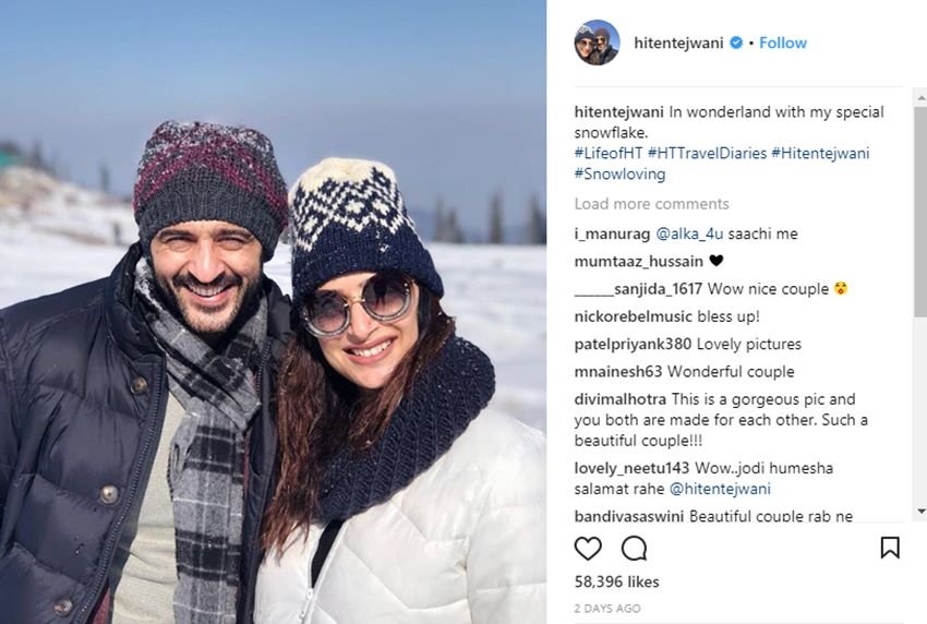 bigg boss 11, bigg boss hiten tejwani, shilpa shinde, salman khan, hina khan, vikas gupta, akash dadlani, hiten wife gauri, instagram photos, bollywood news, entertainment news