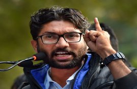 Arnab Goswami, Jignesh Mevani, Republic TV, Jignesh mocks Arnab, Yuva Hunkar Rally, Delhi hunkar rally, Delhi news, gujarat mla, hindi news, news in hindi, jansatta
