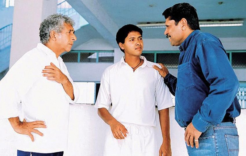 vinod kambli in movies, Sunil, Gavaskar, salil ankola, Brett Lee and Tannishtha Chatterjee in a still from UnIndian, Sadagopan Ramesh, Yuvraj Singh, Ajay Jadeja, salil ankola, sandeeep patil, kapil dev, indian cricketr acted in movies, ajay jadeja