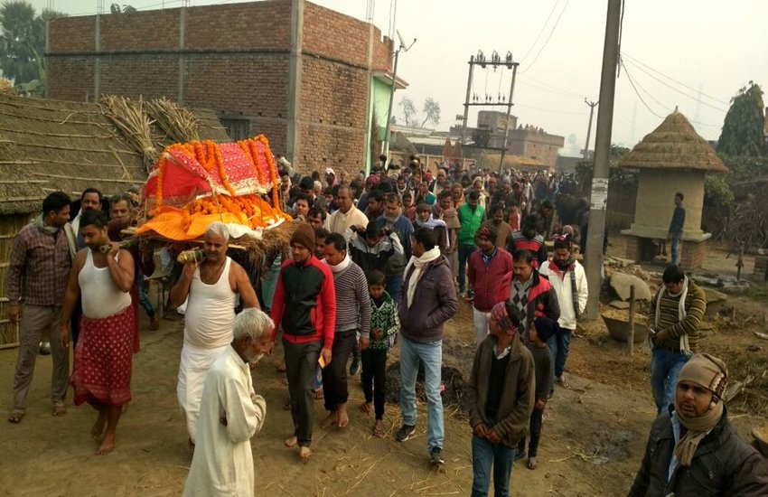 lalu yadav sister cremation