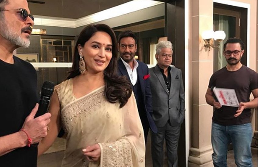Aamir Khan, Anil Kapoor, Ajay Devgn, Madhuri Dixit, Total Dhamaal Muhurat, Madhuri says surround took into 90s, aamir khan in dil with madhuri dixit, anil kapoor and madhuri dixit, ajay devgan with madhuri dixit, entertainment news, bollywood news, television news, entertainment news in hindi