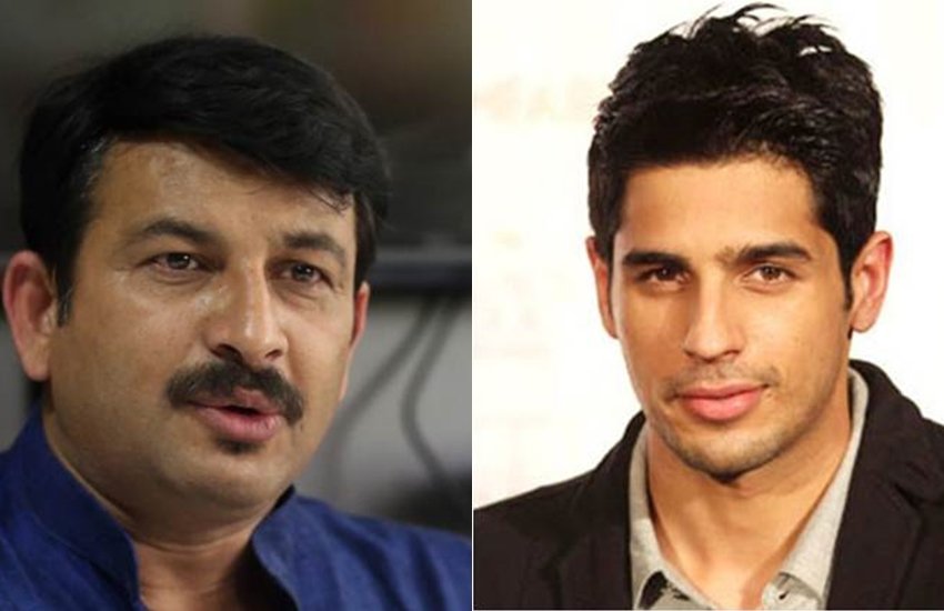 मनोज तिवारी और सिद्धार्थ मल्होत्रा की फाइल फोटो।