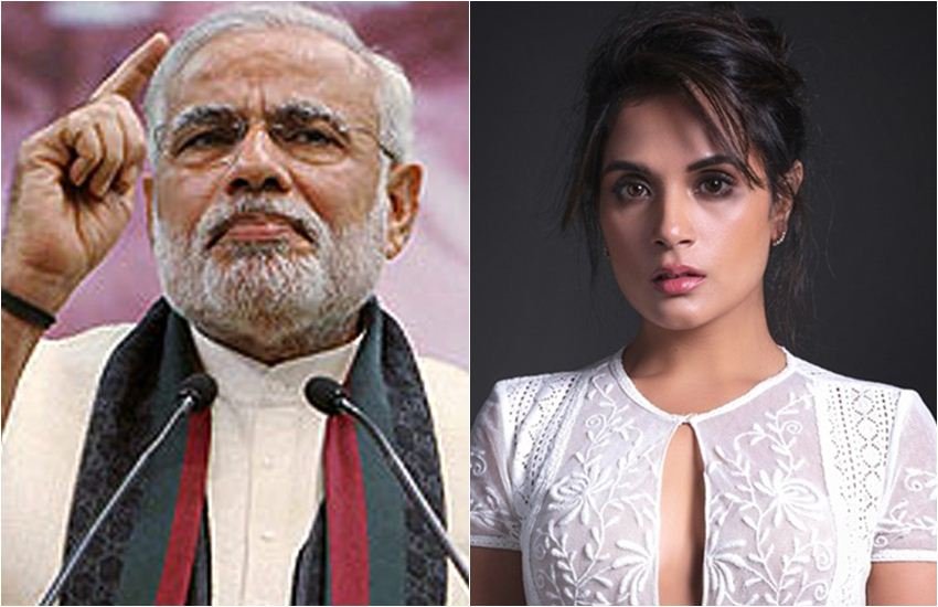 प्रधानमंत्री नरेंद्र मोदी और अभिनेत्री रिचा चड्ढा। (फाइल फोटो) प्रधानमंत्री नरेंद्र मोदी और अभिनेत्री रिचा चड्ढा। (फाइल फोटो)