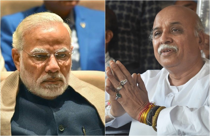 PM नरेंद्र मोदी और विहिप नेता प्रवीण तोगड़िया। 