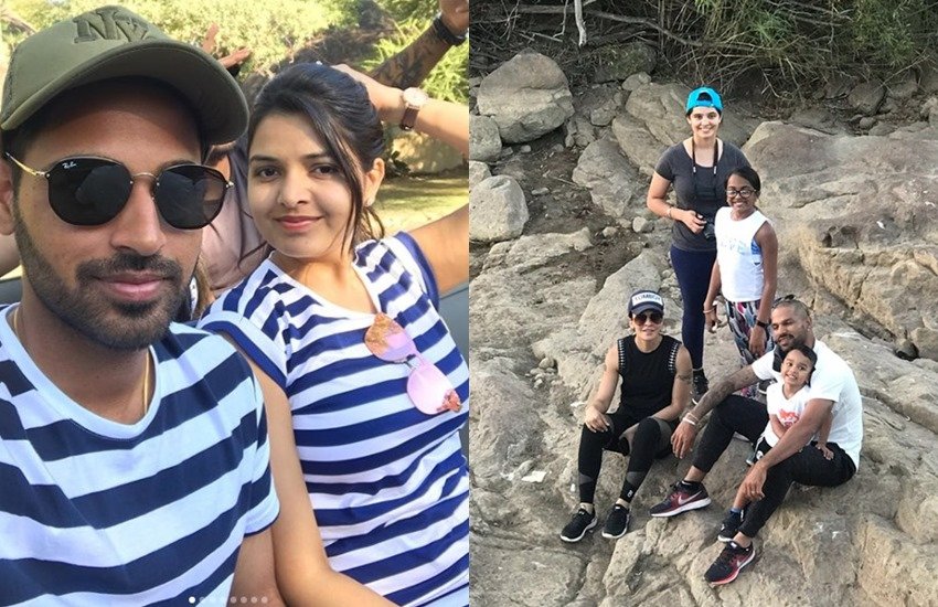 टीम इंडिया के तेज गेंदबाज भुवनेश्वर कुमार इंडिया और साउथ अफ्रीका के मैच से बाहर होने को लेकर काफी लंबे समय से खबरों की सुर्खियों में हैं। क्योंकि साउथ अफ्रीका के खिलाफ खेले गए मैच में कप्तान कोहली ने भुवनेश्वर की जगह ईशांत शर्मा को चुना था। इस मैच में कोहली ने भुवनेश्वर कुमार के अलावा शिखर धवन और अजिक्य रहाने को भी नहीं चुना था। कोहली की इन सभी बातों के चलते लगातार वे सवालों के घेरे में हैं। लेकिन टीम से बाहर रहकर भुवनेश्वर कुमार और शिखर धवन ने अपना वक्त काफी अच्छे से बिताया। जैसा कि यह तस्वीरें बयां कर रही हैं।