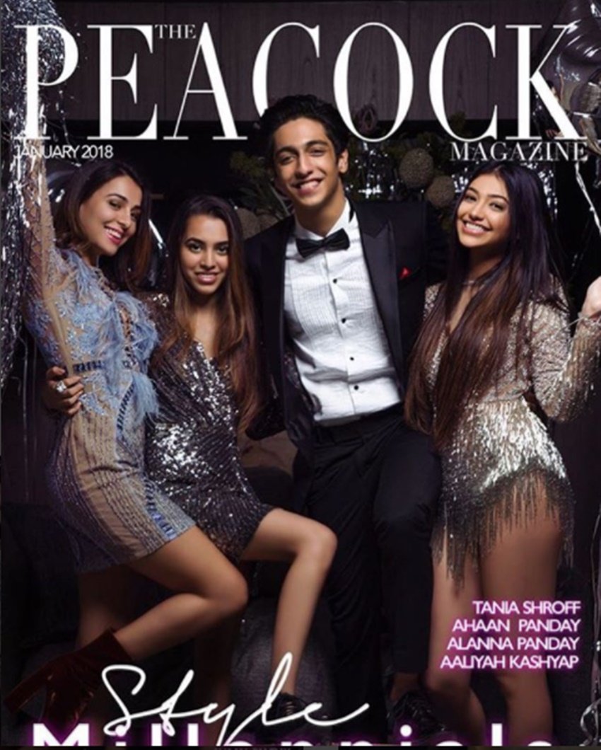 alanna panday, alanna panday photos, alanna panday on peacock, peacock magazine, peacock magazine cover, ahaan panday, ahaan panday photoshoot, falguni peacock, shane peacock, anurag kashyap, Aaliyah Kashyap, Aaliyah Kashyap photos, tania shroff, chanky pandey, star kids photoshoot, entertainment, jansatta