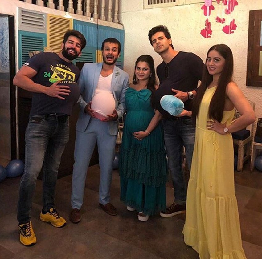 Jay Soni, actor Jay Soni, Jay Soni photo, Sasural Genda Phool, Bhaag Bakool Bhaa, pooja shah, jay soni wife pooja shah, jay bhanushali, mahhi vij, divyanka tripathi, vivek dahiya, jay soni wife, jay soni wife baby shower, pooja soni jay soni baby shower. divyanka vivek at baby shower, jay bhanushali mahhi vij, pooja gaur, raj singh arora, television, entertainment, jansatta