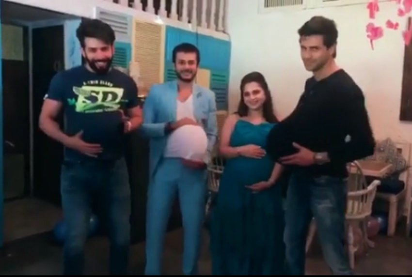 Jay Soni, actor Jay Soni, Jay Soni photo, Sasural Genda Phool, Bhaag Bakool Bhaa, pooja shah, jay soni wife pooja shah, jay bhanushali, mahhi vij, divyanka tripathi, vivek dahiya, jay soni wife, jay soni wife baby shower, pooja soni jay soni baby shower. divyanka vivek at baby shower, jay bhanushali mahhi vij, pooja gaur, raj singh arora, television, entertainment, jansatta