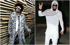 Ranveer Singh, Ranveer Singh in Jio Filmfare 2018, Ranveer Singh Weird GetUp, Ranveer Singh Weird Dresses, Ranveer Singh Looks, Ranveer Singh Trolled, Ranveer Singh Latest Pictures, Ranveer Singh Photos, Ranveer Singh Padmavat