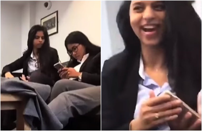 Suhana Khan, Shahrukh Khan Daughter, Shahrukh Khan Daughter Suhana Khan, actor Shahrukh Khan, bollywood actor Shahrukh Khan, Shahrukh Khan Daughter Suhana Khan Video goes viral, Suhana Khan video. Suhana Khan photo, Suhana Khan bold photo, Suhana Khan viral video, Suhana khan classroom video, classroom video of suhana khan, Bollywood, entertainment, jansatta