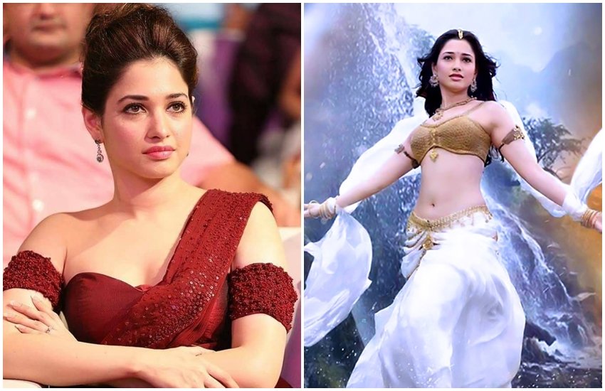 फिल्म अभिनेत्री तमन्ना भाटिया। (फोटोसोर्स - फेसबुक और फिल्म के सीन का स्क्रीनशॉट)