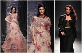Lakme Fashion Week 2018, Kriti Sanon, Karan Johar, Sonakshi Sinha, Yami Gautam, Tapsi Pannu, bollywood celebs walk on ramp in LFW, Lakme Fashion Week 2018 ramp walk, celebs walk on ramp in LFW, entertainment news, bollywood news, bollywood news, entertainment, entertainment news, bollywood news, bollywood news, entertainment news