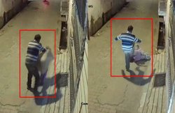 VIDEO: बुजुर्ग महिला को बुरी तरह पीटता शख्स कैमरे में हुआ कैद