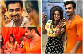 TV stars Shoaib Ibrahim, Dipika Kakar Mahandi and Sangeet, Colourful Pictures of Dipika Kakar san geet, SEE Sasural Simar Ka Actors pictures, Sasural Simar Ka, Actors, Sasural Simar Ka Actors, Shoaib Ibrahim, Dipika Kakar getting married, Dipika Kakar sangeet ceremony, videos of Dipika Kakar dancem Dipika Kakar sangeet in filmy style like DDLJ, entertainment news, bollywood news, television news, entertainment news
