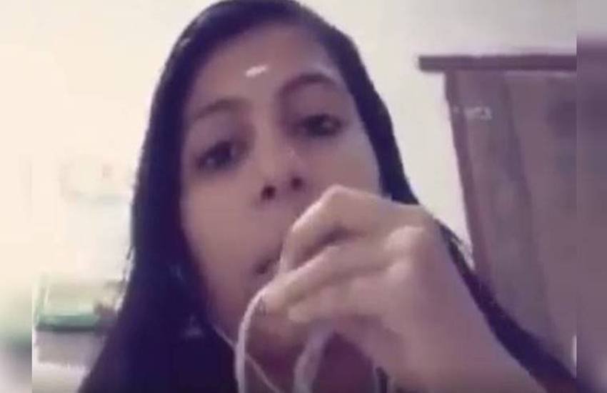 बीजेपी नेता सुकुमारन की बेटी अश्विनी।