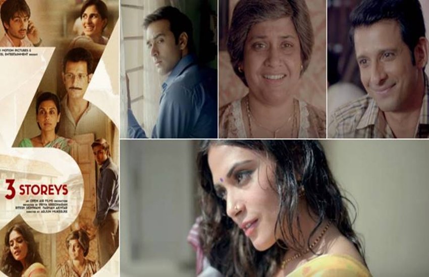 3 storeys, 3 storeys trailer, 3 storeys video, 3 storeys watch, 3 storys, 3 stories, farhan akhtar, richa chadha, pulkit samrat, renuka sahane