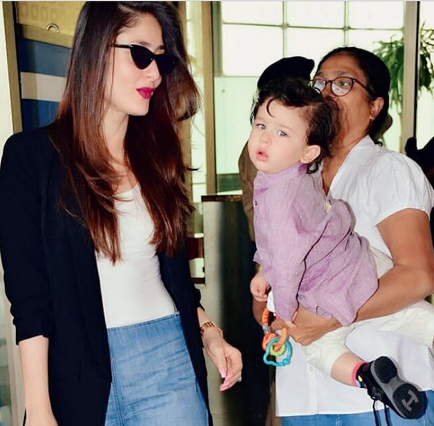 Kareena Kapoor Khan, Taimur Ali Khan, Mom Kareena Kapoor, Kareena Kapoor spotted at Mumbai Airport, Kareena Kapoor with Taimur Ali Khan, see cute pictures of Taimur Ali Khan, entertainement news, entertainmnet news, bollywood news, television news, entertainmnet news, bollywood news, television news