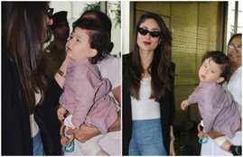 Kareena Kapoor Khan, Taimur Ali Khan, Mom Kareena Kapoor, Kareena Kapoor spotted at Mumbai Airport, Kareena Kapoor with Taimur Ali Khan, see cute pictures of Taimur Ali Khan, entertainement news, entertainmnet news, bollywood news, television news, entertainmnet news, bollywood news, television news