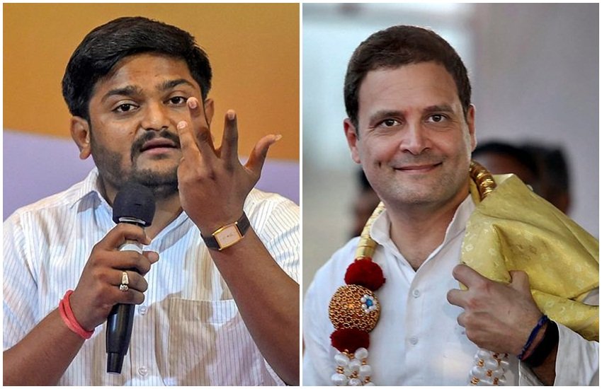 हार्दिक पटेल और राहुल गांधी (PTI फोटो)