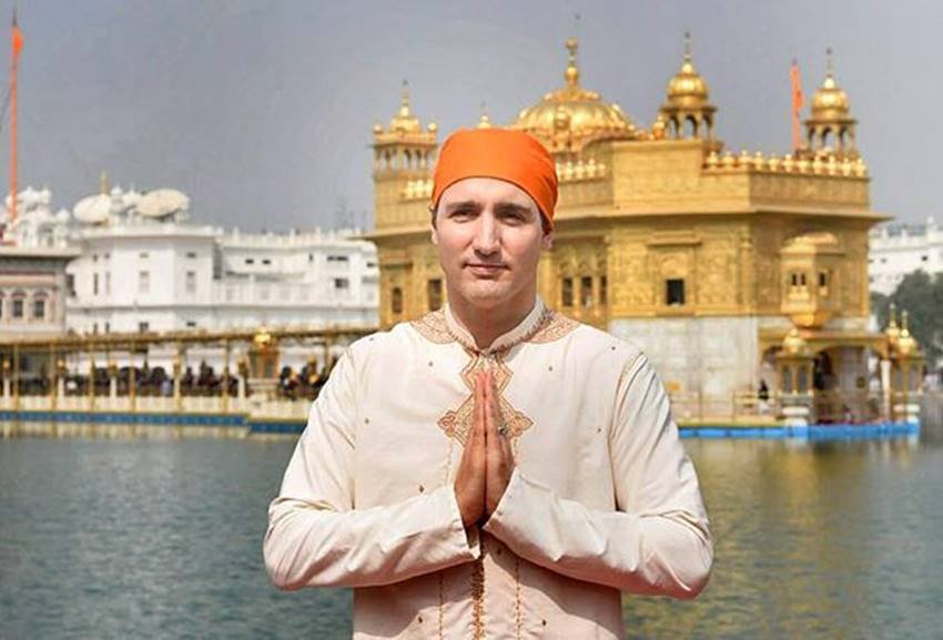 Justin Trudeau, Justin Trudeau in india, Justin Trudeau in Golden Temple, Golden Temple pics, Canada Prime Minister Justin Trudeau, Trudeau Visits Golden Temple, Family Members, Family Members of Justin Trudeau, Justin Trudeau Golden Temple pics, photo gallery