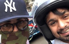Brahmastra, Brahmastra actor, Ranbir Kapoor in Brahmastra, Ranbir Kapoor On A Bike ride, Ranbir Kapoor with Hussain Dalal, Ranbir Roams Around Bhendi Bazaar, Ranbir Roams Around With Friend, Ranbir Roams Around in Mumbai, entertainment news, mouni roy, mouni roy in Brahmastra, alia bhatt in Brahmastra