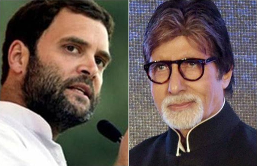 कांग्रेस अध्यक्ष राहुल गांधी और बिग बी अमिताभ बच्चन (एक्सप्रेस फाइल फोटो)