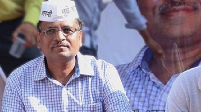 आप पार्टी के नेता सत्येंद्र जैन 