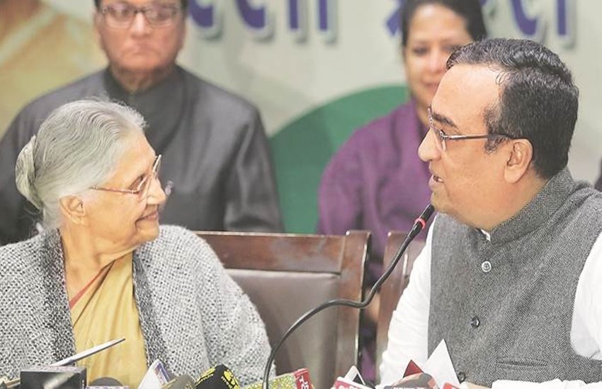 Sheila Dikshit and Ajay Maken