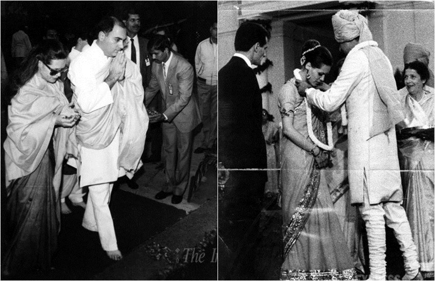 पूर्व प्रधानमंत्री राजीव गांधी और उनकी पत्नी सोनिया गांधी (Express archive photo)
