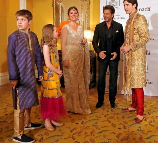 Bollywood, Shah Rukh Khan, Justin Trudeau, Canadian Prime Minister, Taj Mahal, Sophie Gregoire, Hadrian, viral picture