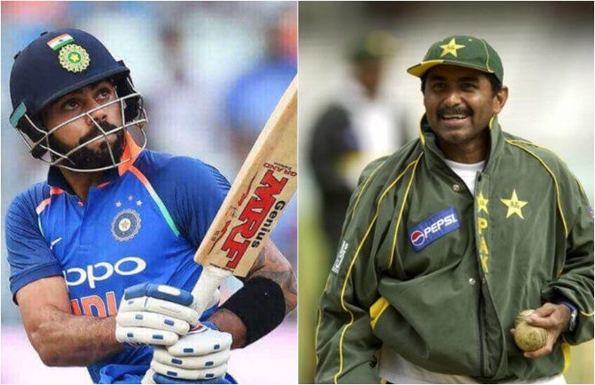 विराट कोहली और जावेद मियांदाद (एक्सप्रेस फाइल फोटो)
