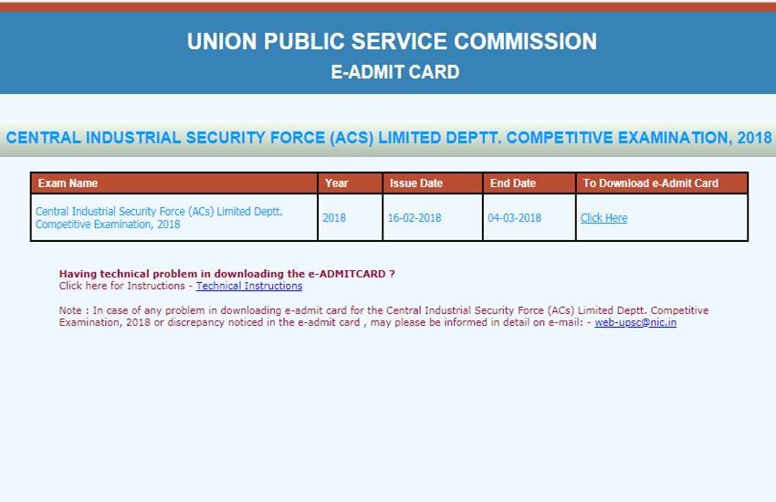 upsc cisf, upsc cisf admit card, upsc cisf admit card 2018, upsc cisf ac, upsc cisf ac ldce, upsc cisf ac admit card, upsc cisf ac ldce admit card, upsc cisf ldce admit card 2018, upsc.gov.in, www.upsc.gov.in, upsc cisf ac 2018, upsc cisf ac 2018 admit card, latest news updates