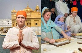 Justin Trudeau, Justin Trudeau in india, Justin Trudeau in Golden Temple, Golden Temple pics, Canada Prime Minister Justin Trudeau, Trudeau Visits Golden Temple, Family Members, Family Members of Justin Trudeau, Justin Trudeau Golden Temple pics, photo gallery
