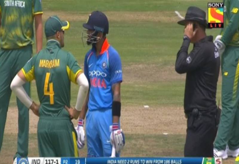 india vs south africa, india vs south africa 2018, india vs south africa 2018 odi, india vs south africa 2018 odi squad, ind vs sa, ind vs sa 2018, ind vs sa 2018 odi, ind vs sa 2nd odi, india vs south africa 2nd odi, india vs south africa 2nd odi match, india vs south africa odi match, india vs south africa latest news, Kohli can't believe it, as the umpires call for lunch